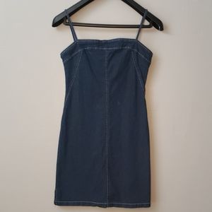 90's Dark Denim Mini Dress